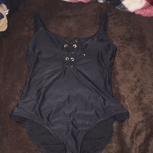 1 piece black swimsuit